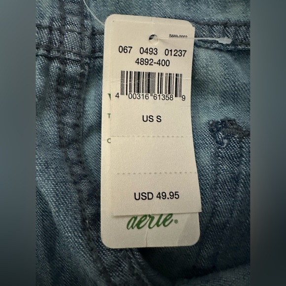 Aerie Distressed Light Blue Jeans / Joggers size S - Picture 6 of 7